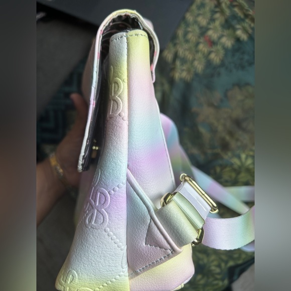 Betsey Johnson Pastel LB Logo Mini Backpack Ombré-hued - Picture 10 of 12